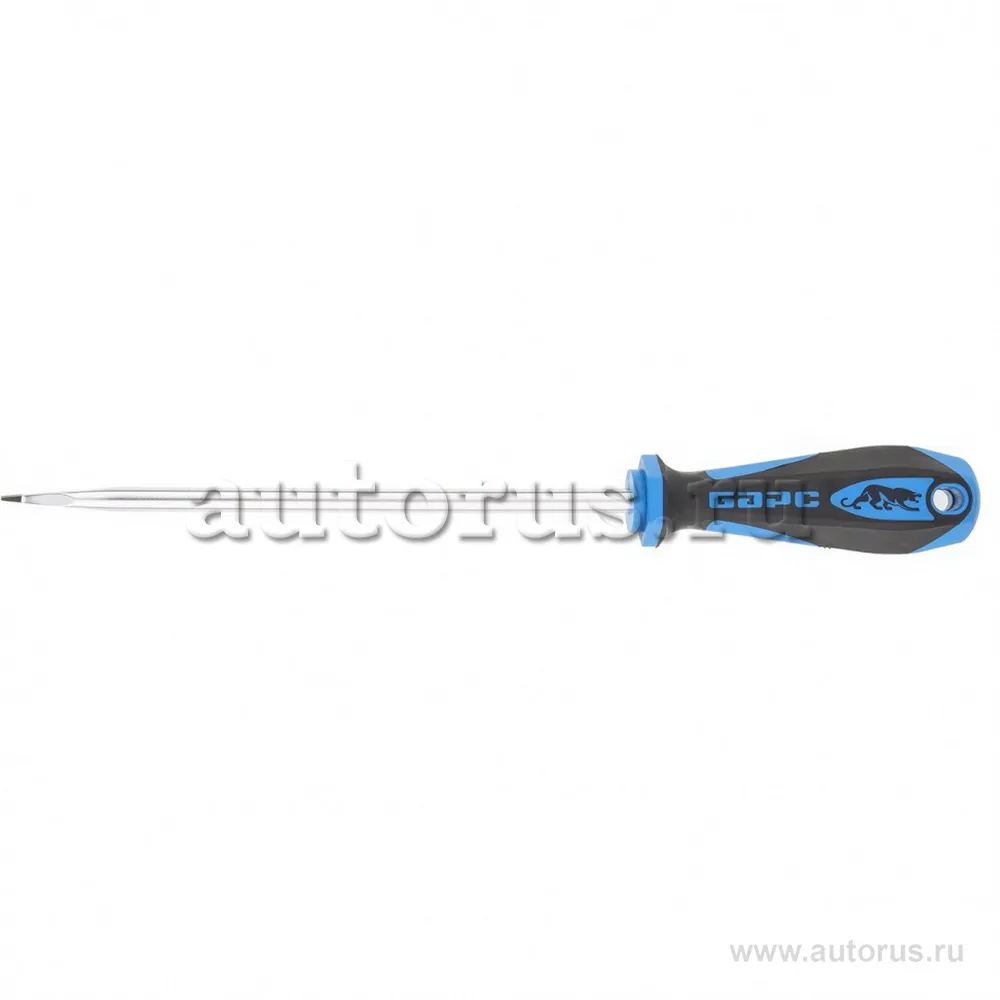 Отвертка SL 8, 0x200, CrV, двухкомпонентная рукоятка БАРС 19017