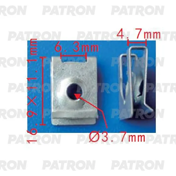 Скоба крепежная (комплект 10шт) BMW Применяемость: Скоба T=17.0, F PATRON P37-2209S