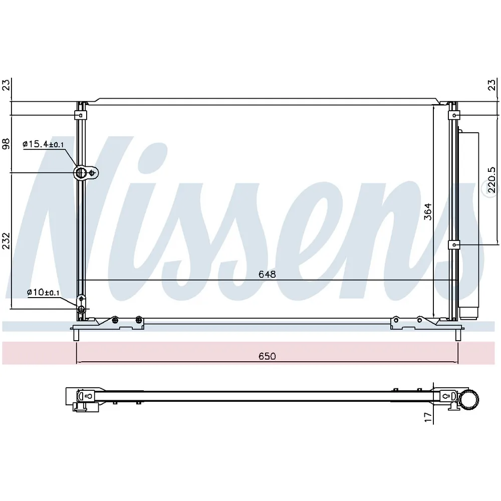Радиатор кондиционера HONDA CIVIC 05- NISSENS 940707