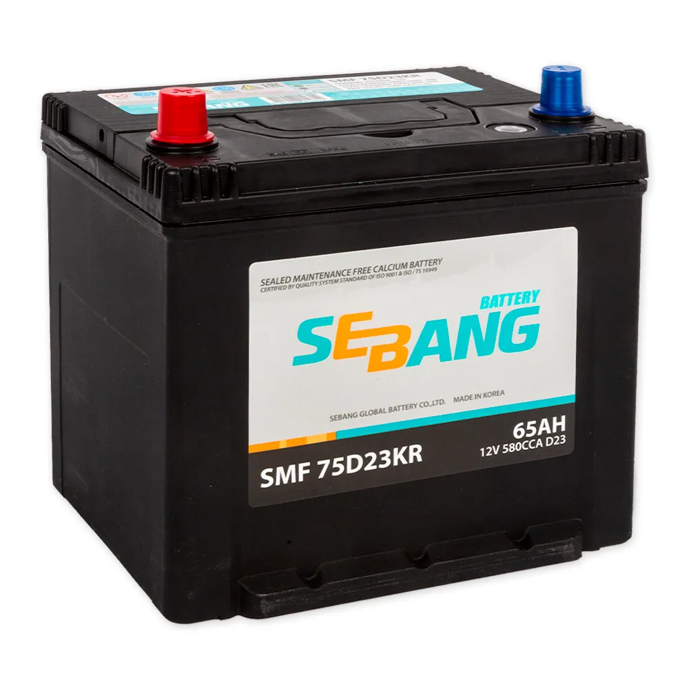 Аккумулятор SEBANG JIS 65 А/ч Прямая 232x175x225 EN580 А