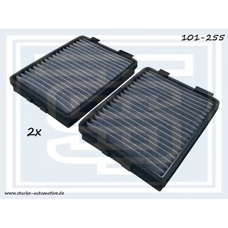 Фильтр салона BMW E39 carbon ком-кт 2шт. в пласт.корпусе STARKE 101-255