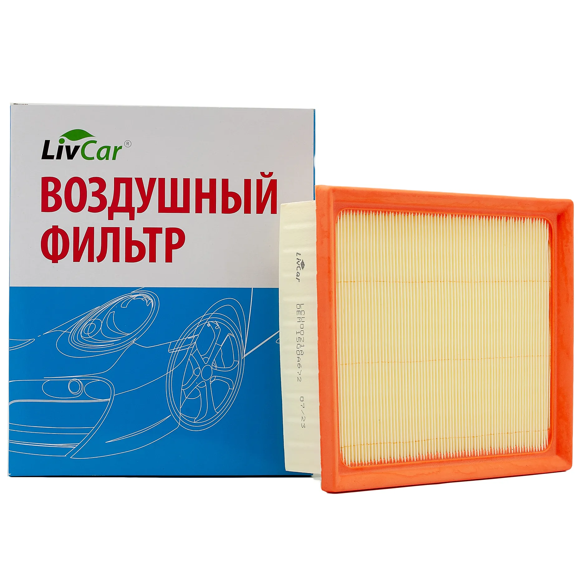 Фильтр воздушный LivCar OEM 1500A672 MITSUBISHI (VIC A-3028) LIVCAR LCU0021A