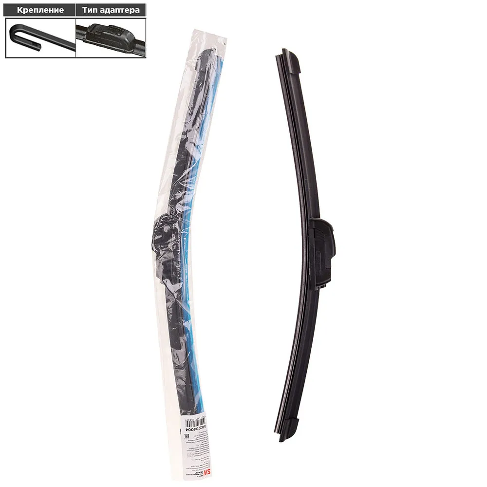 Щетка стеклоочистителя 380 бескаркасная (в пакете), SKYWAY S02704004