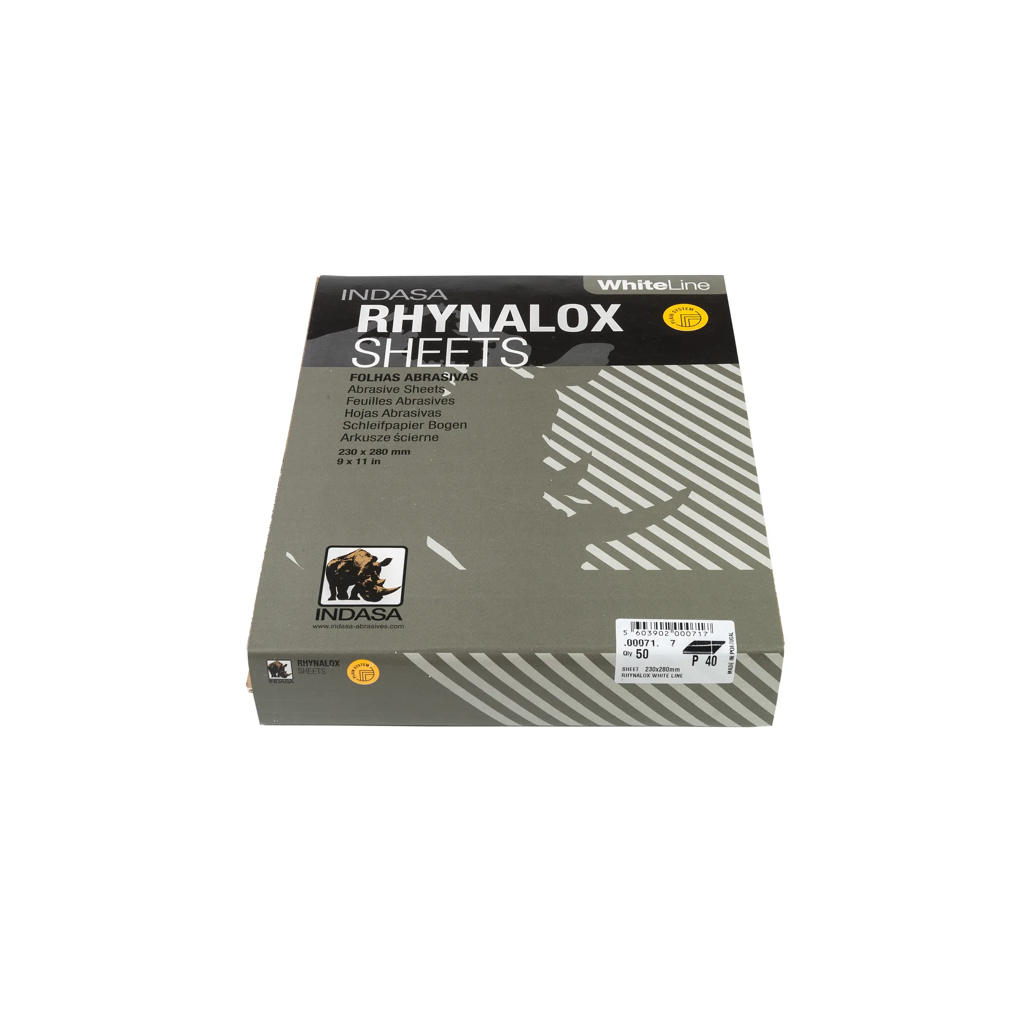 Лист RHYNALOx230 мм x280 мм Р40 Indasa 00071