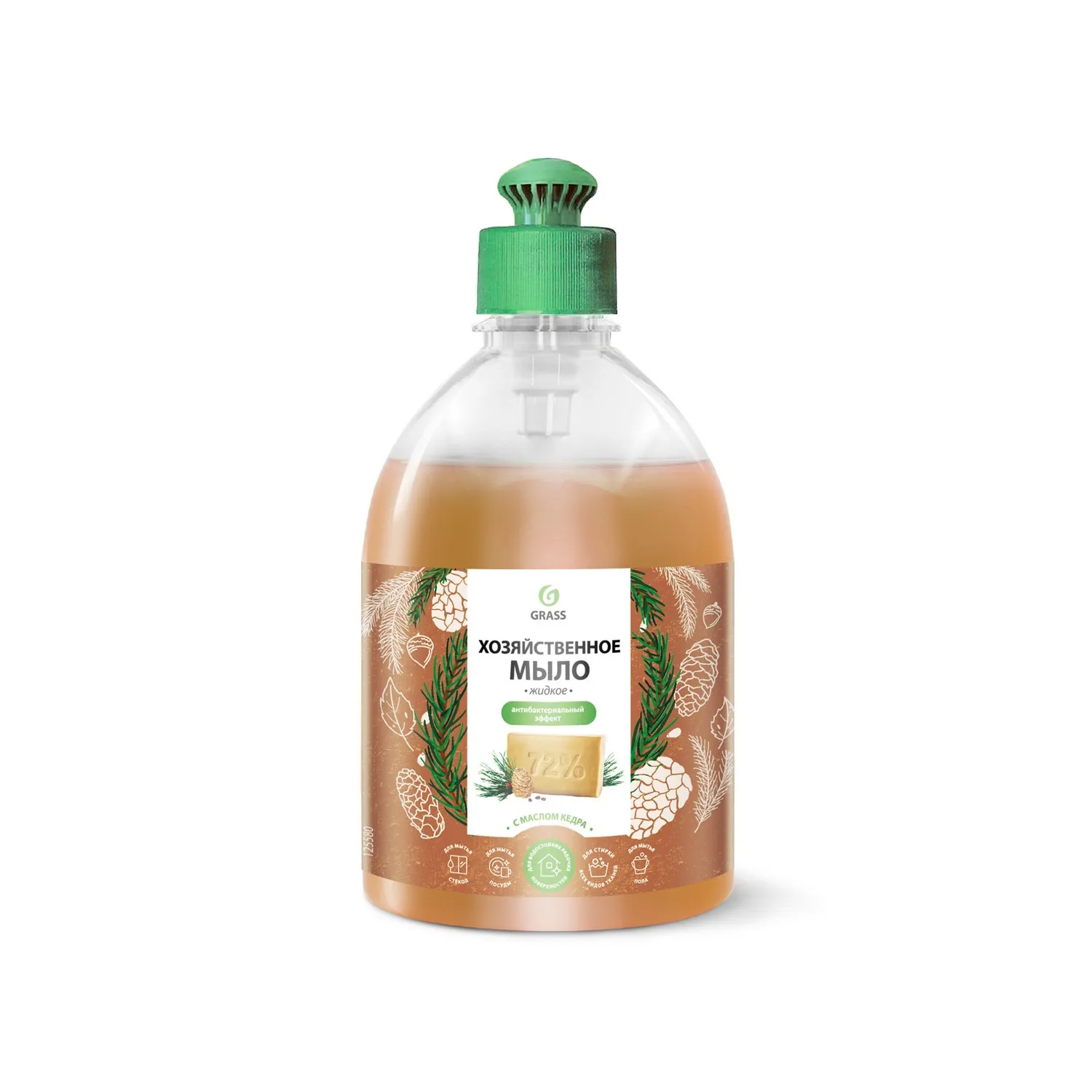 Мыло жидкое хозяйственное с маслом кедра НОВИНКА GRASS 125580