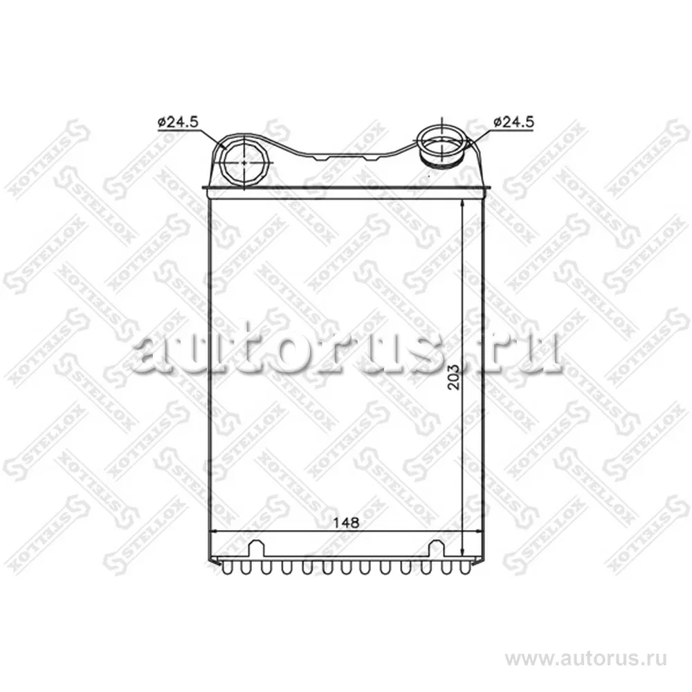 Радиатор печки Fiat Doblo/ Punto II 1.2-1.6i/1.9JTD 99> STELLOX 10-35165-SX