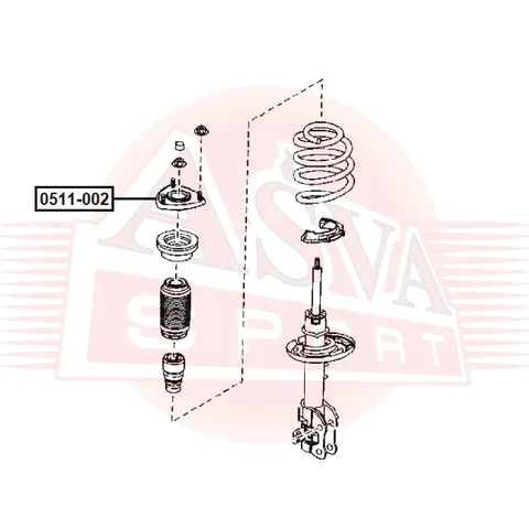 Опора амортизатора ASVA 0511-002