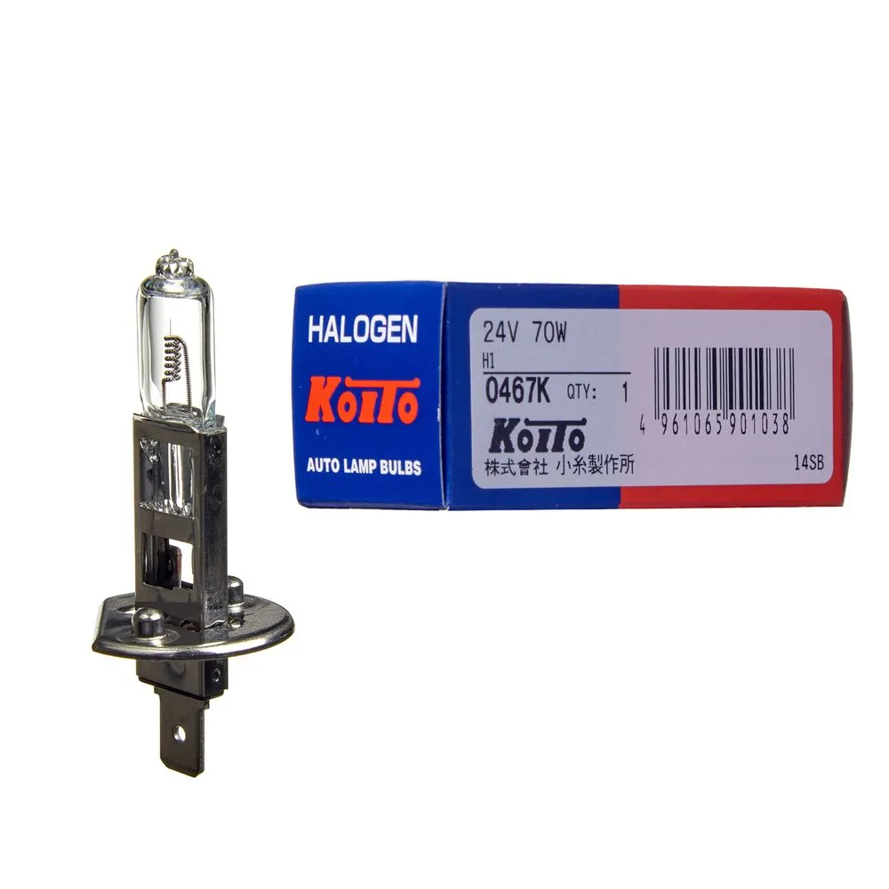 Лампа 24V H1 70W P14,5s KOITO 1 шт. картон 0467K