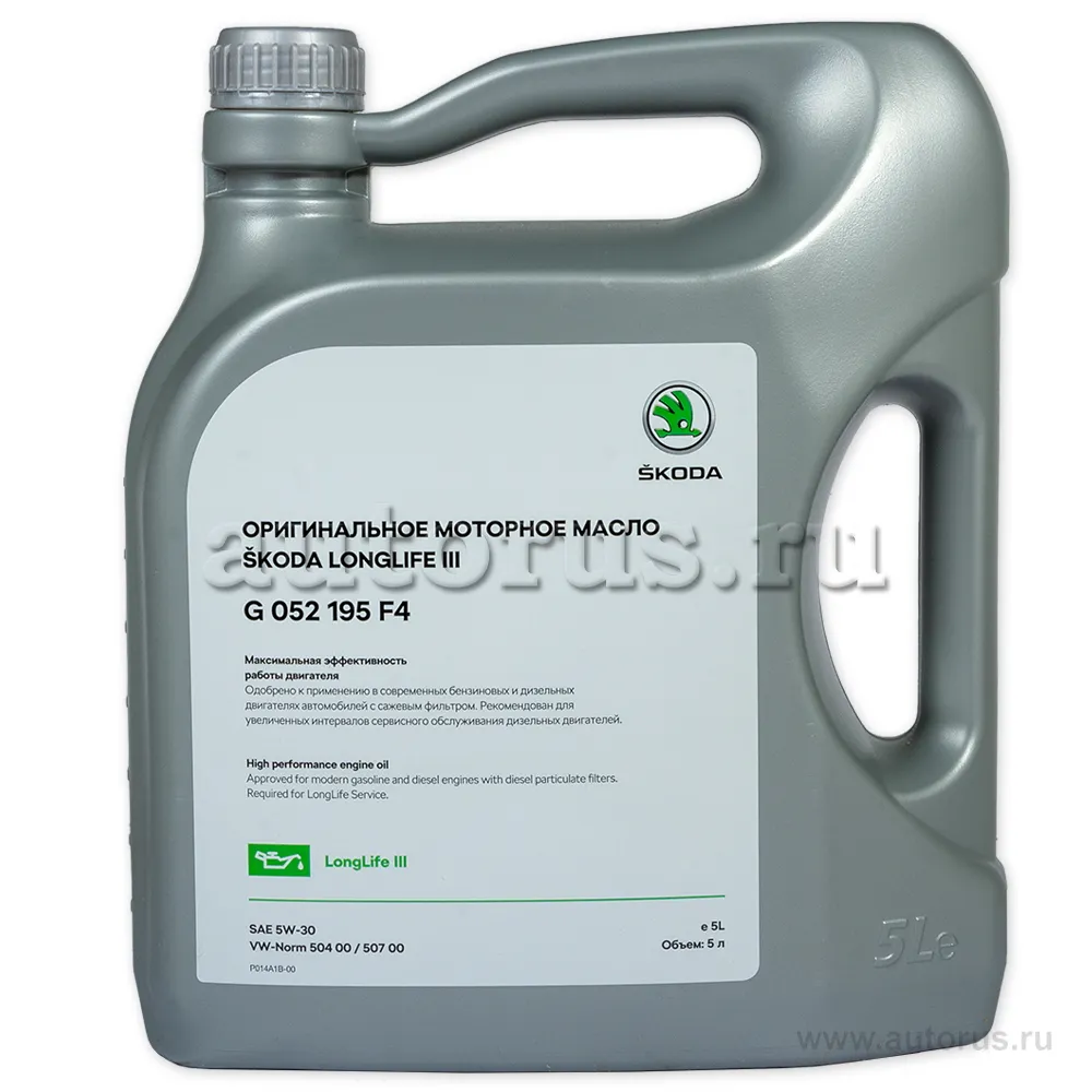 Масло моторное VAG Longlife III 5W-30 синтетическое 5 л G 052195F4