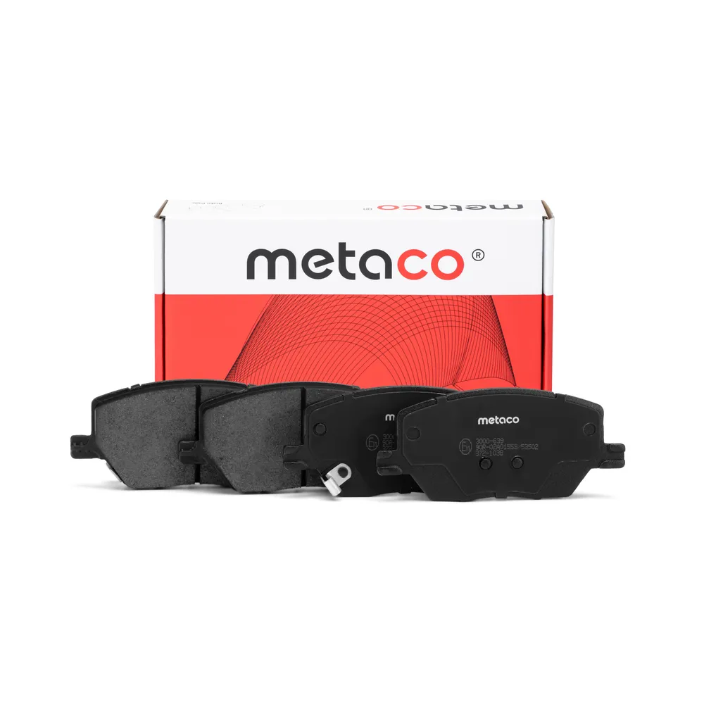 Колодки тормозные передние к-кт JEEP RENEGADE (2015>) Metaco 3000-639