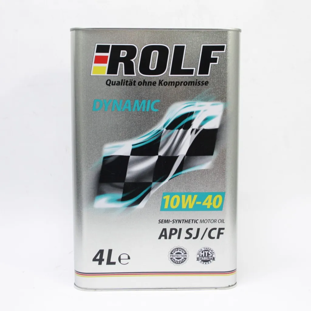 Масло моторное ROLF Dynamic SAE 10W-40 API SJ/CF полусинтетическое 4 л 322230