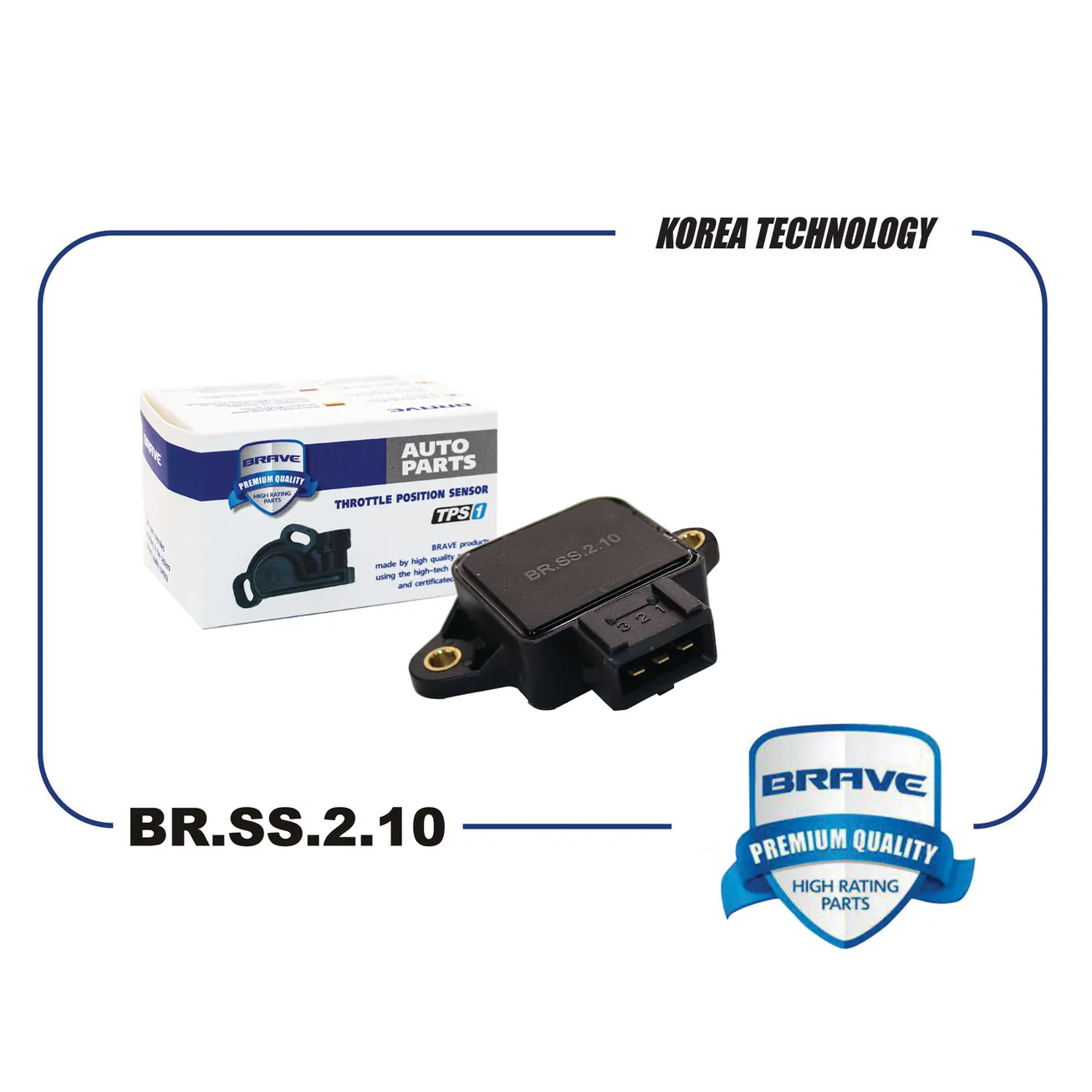Датчик положения дроссельной заслонки 35170-22001 BR.SS.2.10 Hyundai Accent, ГАЗ 405 406 409 BRAVE BRSS210
