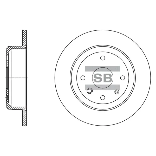 Диск тормозной SANGSIN BRAKE SD3058