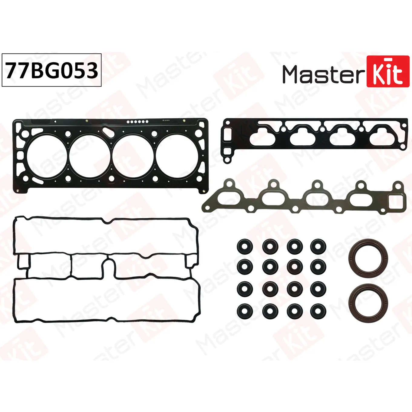 Верхний комплект прокладок ГБЦ Opel ASTRA,VECTRA,ZAFIRA 1.8 Z18XE/Z18XEL 95- MASTERKIT 77BG053