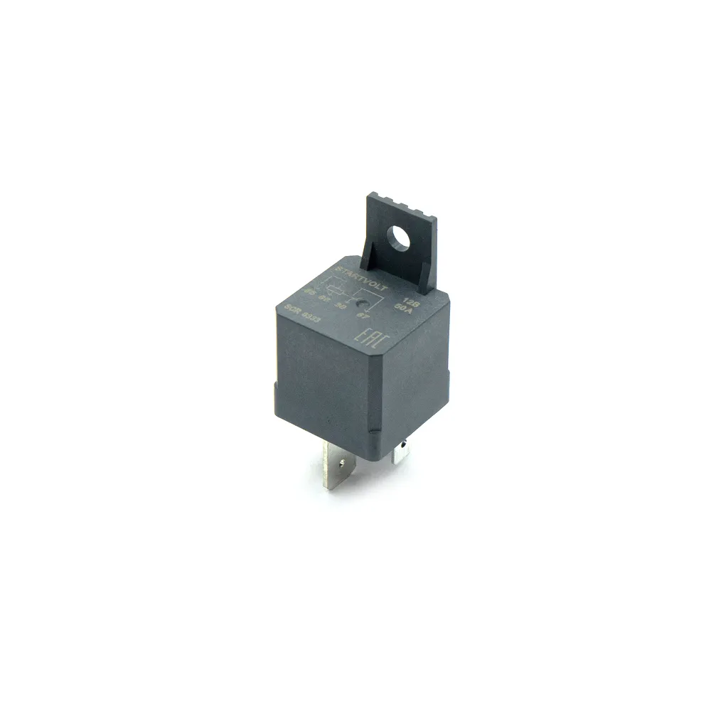 Реле автомобильное защиты стартера 4 конт. 12V 50A (без резист., с кронштейном) STARTVOLT SCR 0333