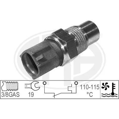 Датчик включения вентилятора радиатора основного HYUNDAI/KIA/MITSUBISHI /T=110-115C /2pin ERA 330667