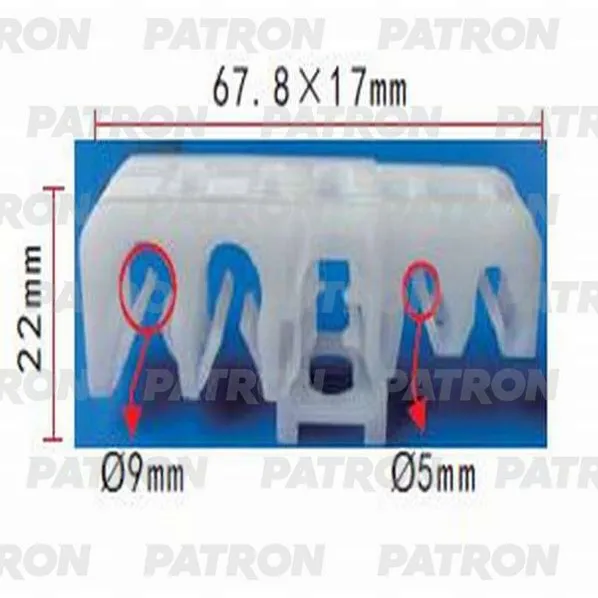 Держатель трубок электропроводки пластмассовый PATRON P371070