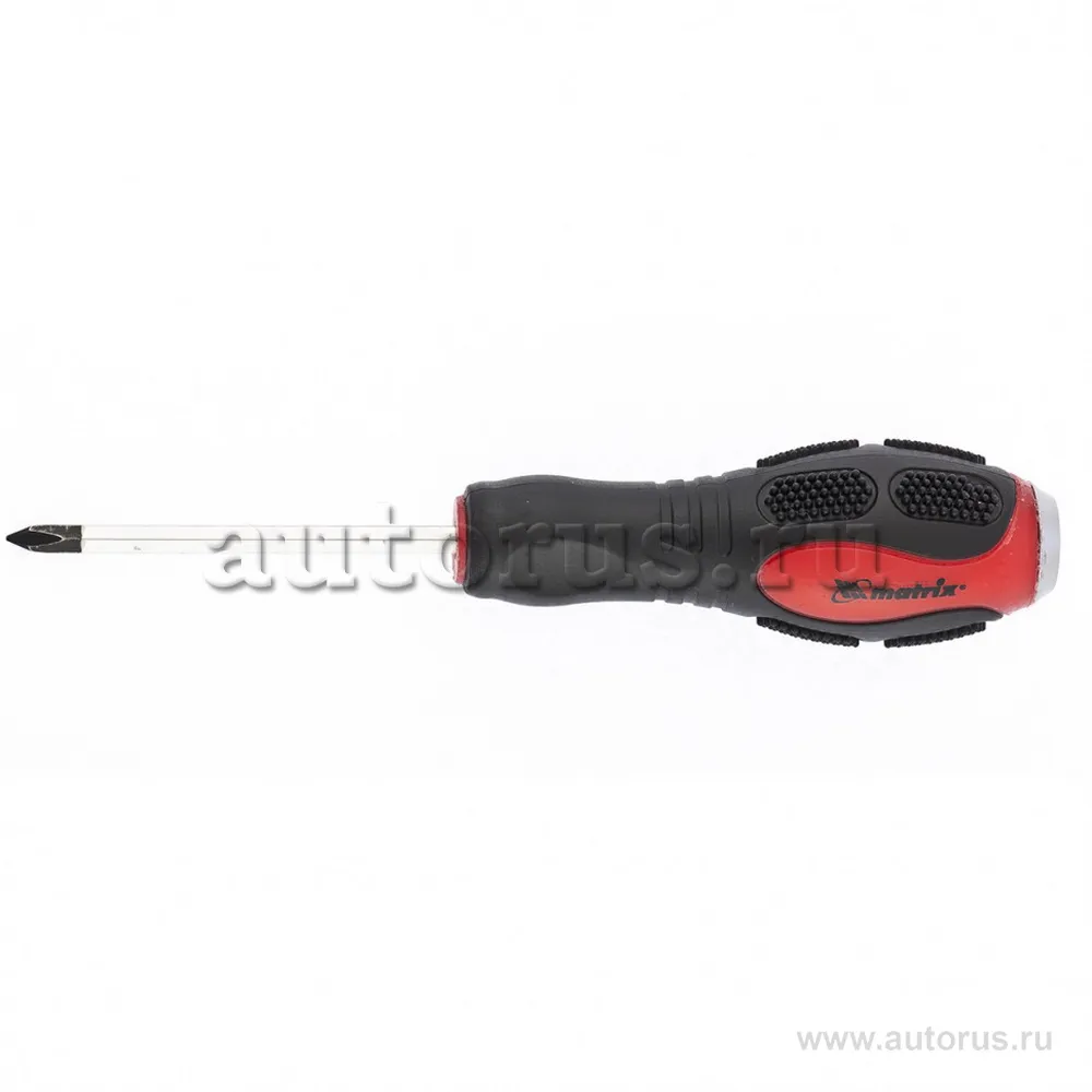 Ударная отвертка, PH2x100 мм, двухкомпонентная рукоятка, CrV MATRIX 19119 MATRIX 19119