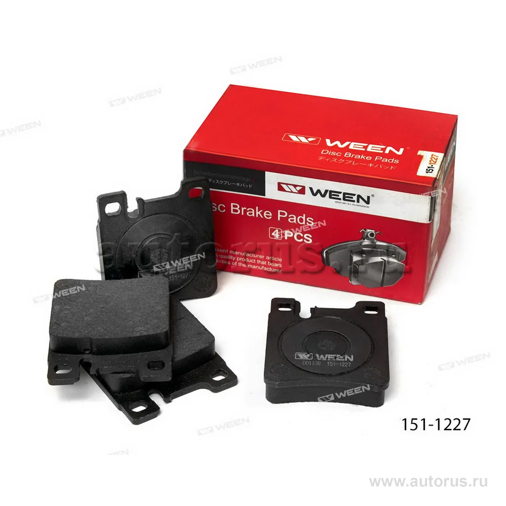 Тормозные колодки дисковые задние MERCEDES-BENZ C-class (S, W202, 203), CLK-class (C WEEN 151-1227