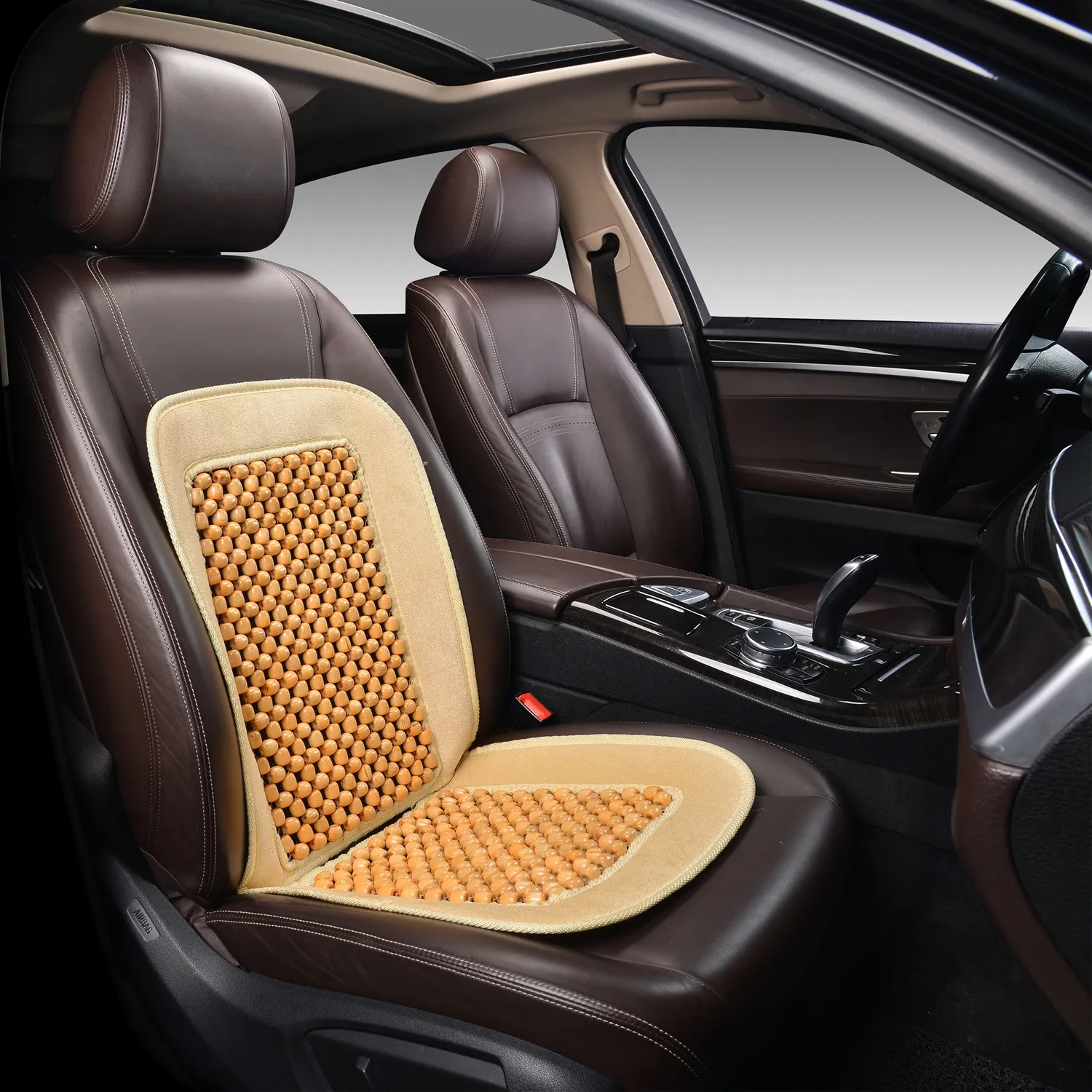 Накидка на сиденье массажная деревянная (шарики) бежевая PSV PSV 132723