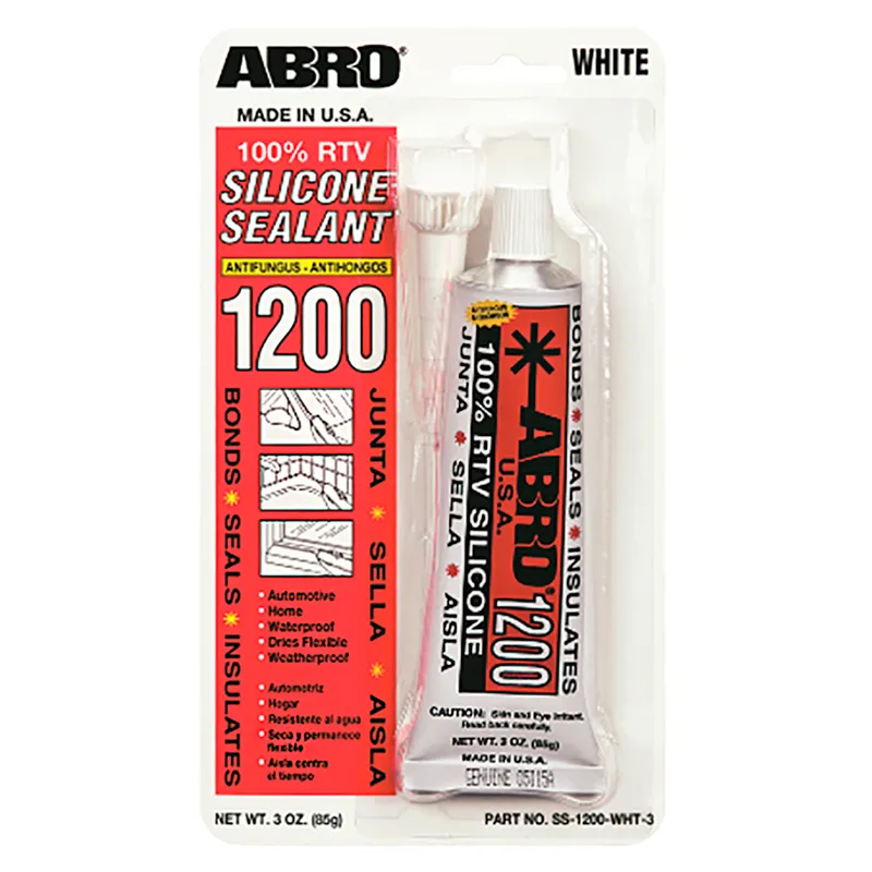 Герметик универсальный силиконовый белый (85г) ABRO ABRO SS12003WH