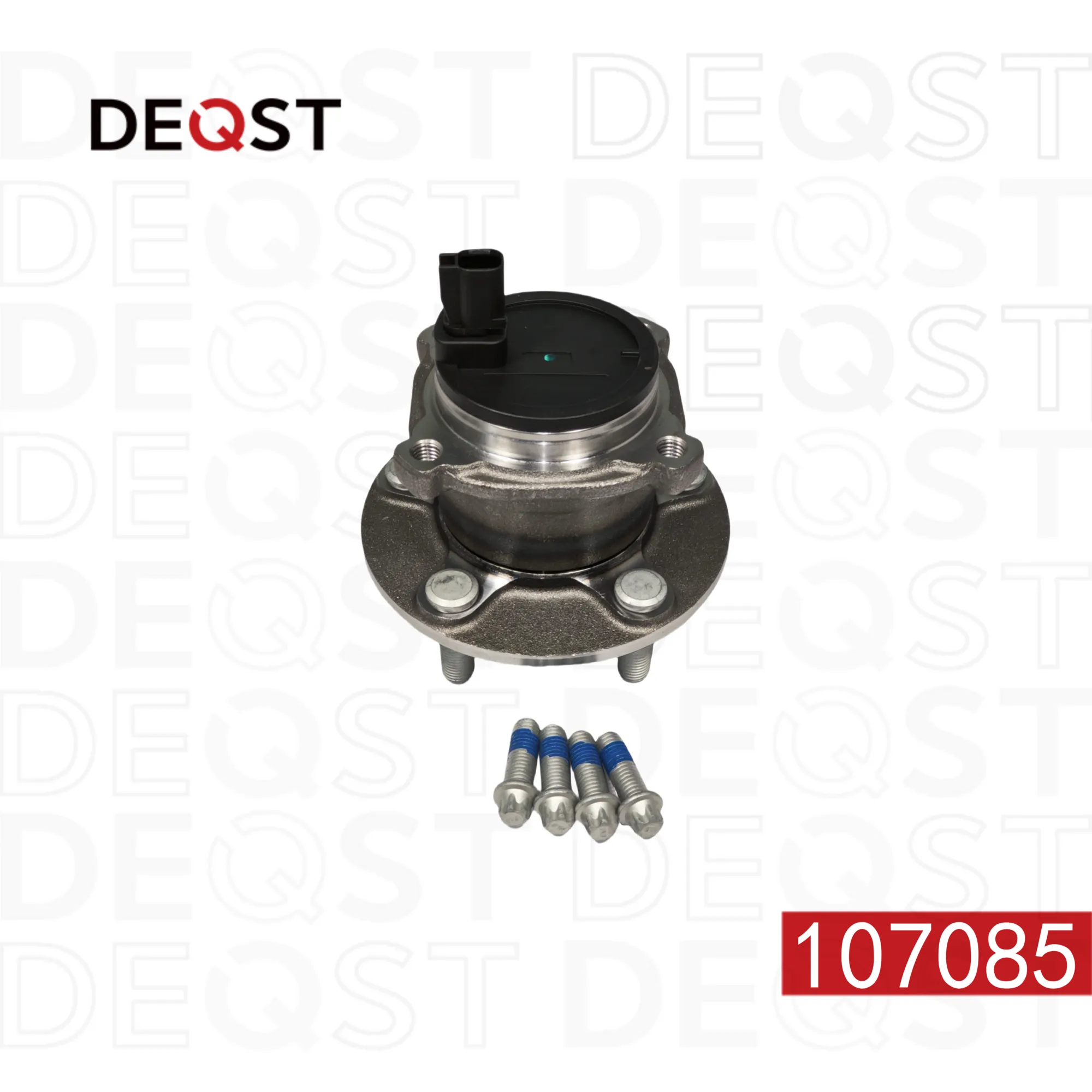 Ступица с подшипником в сборе задняя под датчик, FORD Focus II 04, C-Max 03- DEQST 107085