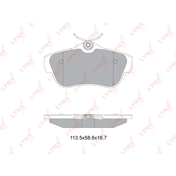 Колодки тормозные LYNXauto BD-2228