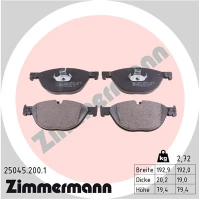 Колодки торм. пер. BMW 5/6/7 F01/F02/F04/F07/F10/F11 08>