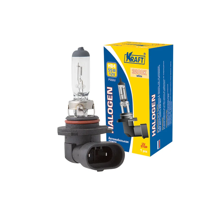 Лампа 12V HB4 55W P22d KRAFT 1 шт. картон KT700025