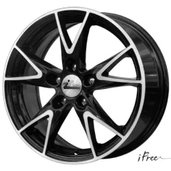 Диск литой R15 6.5J 5x112/66.6 ET50 IFREE Нирвана Блэк Джек 65807