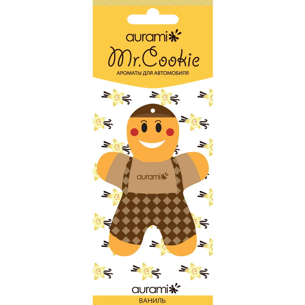 Ароматизатор подвесной картон Mr. Coockie AURAMI CK-203 Ваниль AURAMI CK-203