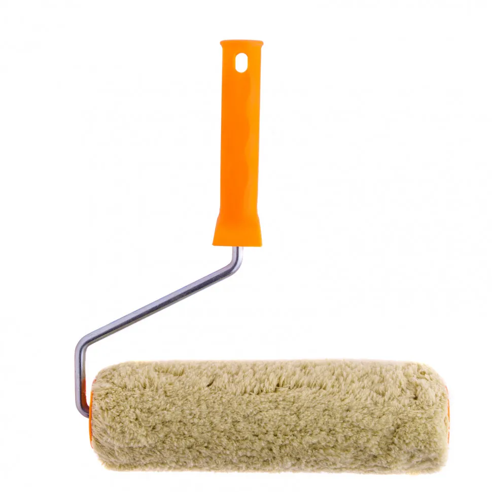 Валик полиакрил - полиэстер, Фасадные работы, длина - 250 мм, ворс 18 мм, D - 48 мм, D ручки - 8 мм СИБРТЕХ 80175