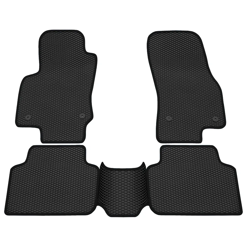 Коврики в салон EVA VW Tiguan (17-Н.В) Черный кант Rezkon 9035025201