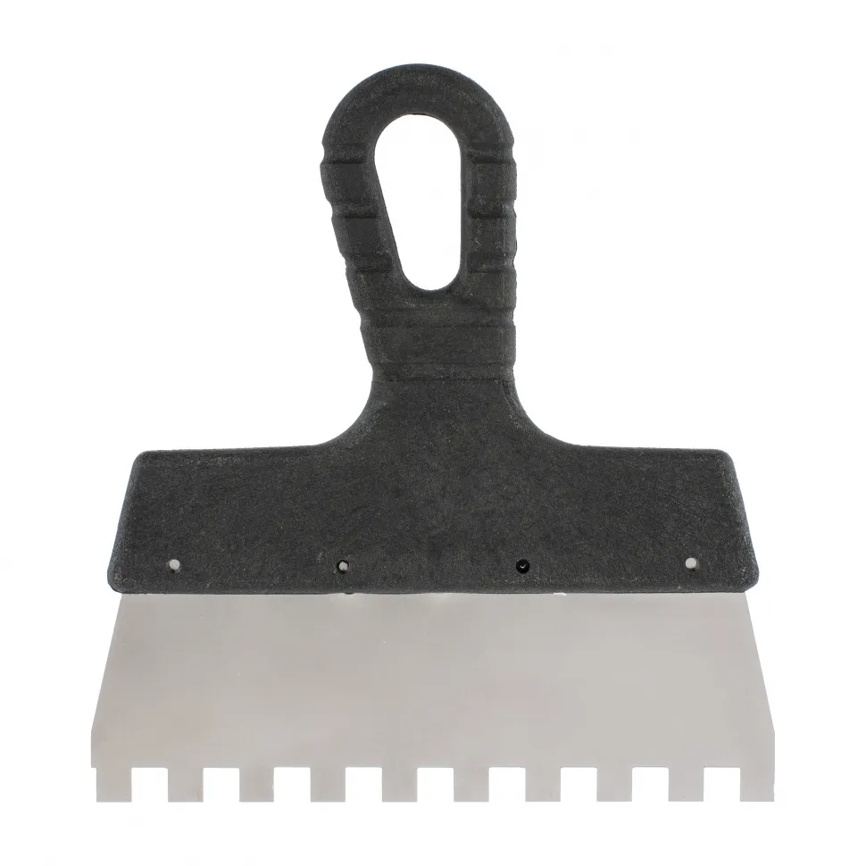 Шпатель из нержавеющей стали, 200 мм, зуб 8х8 мм, пластмассовая ручка Sparta SPARTA 85122