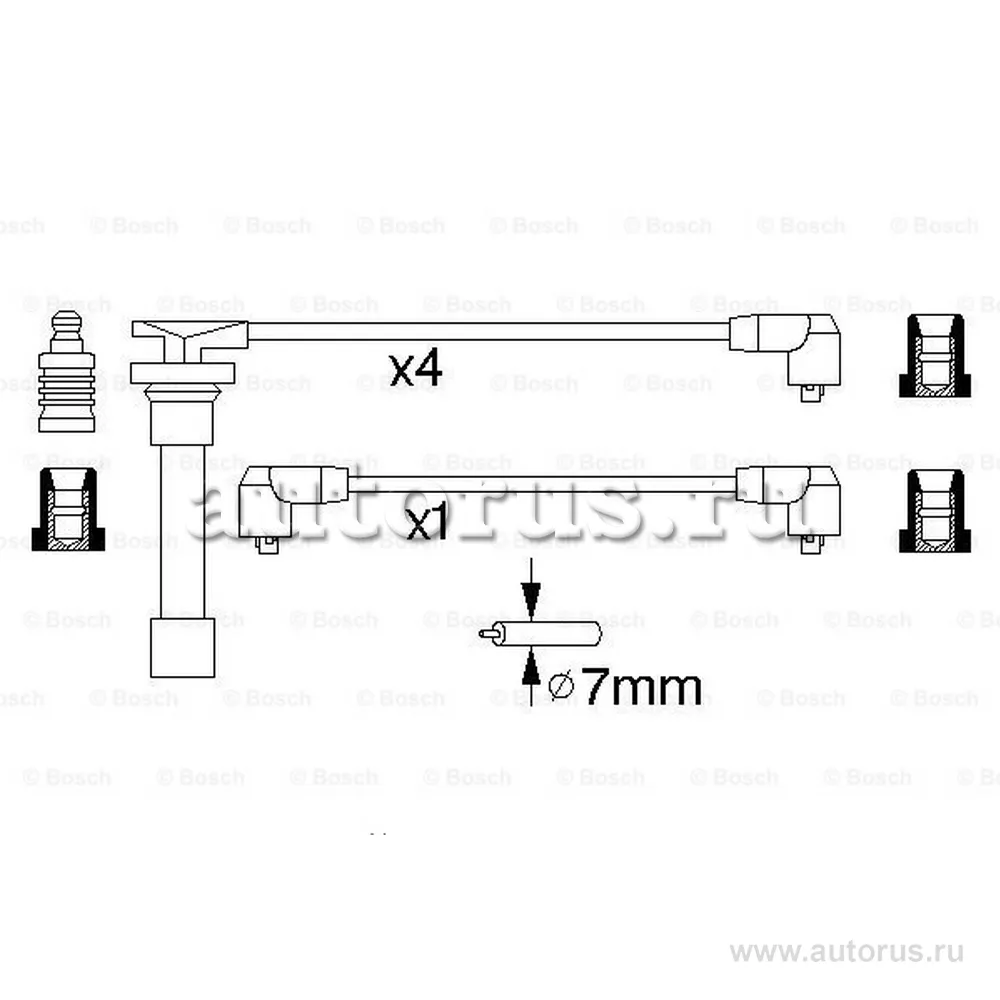 Провода высоковольтные BOSCH 0 986 356 799