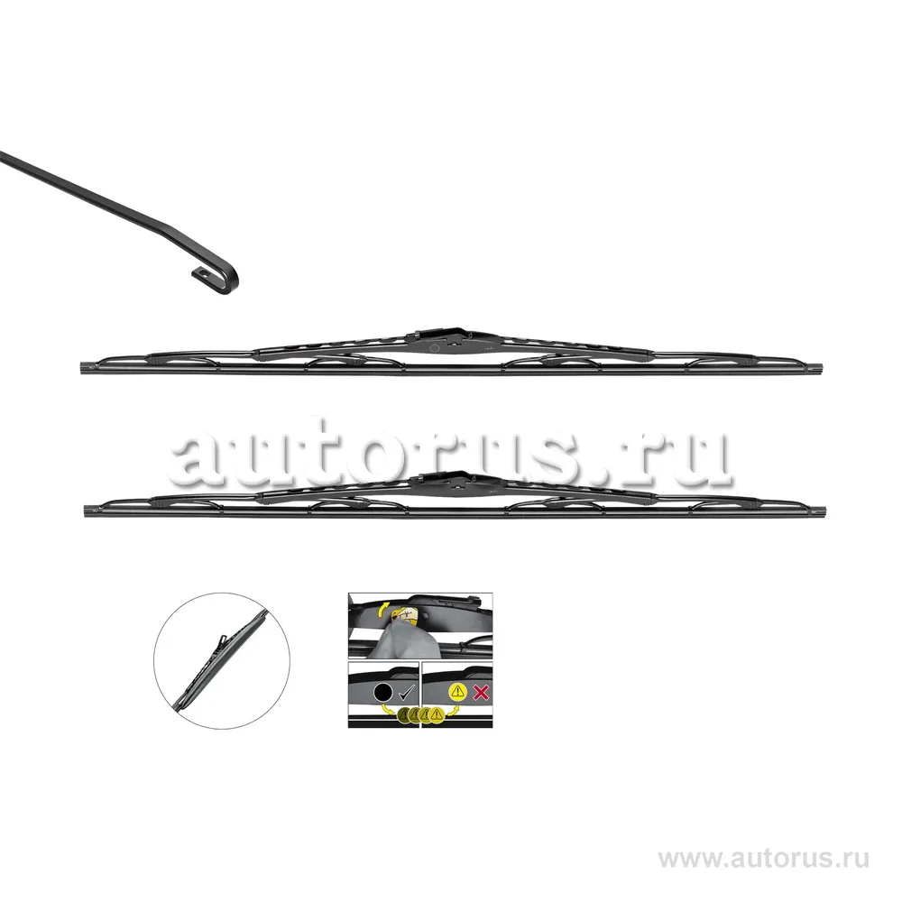 Щетка стеклоочистителя 600 мм/450 мм (VM212) Silencio Performance x2 (Valeo) VALEO 574275