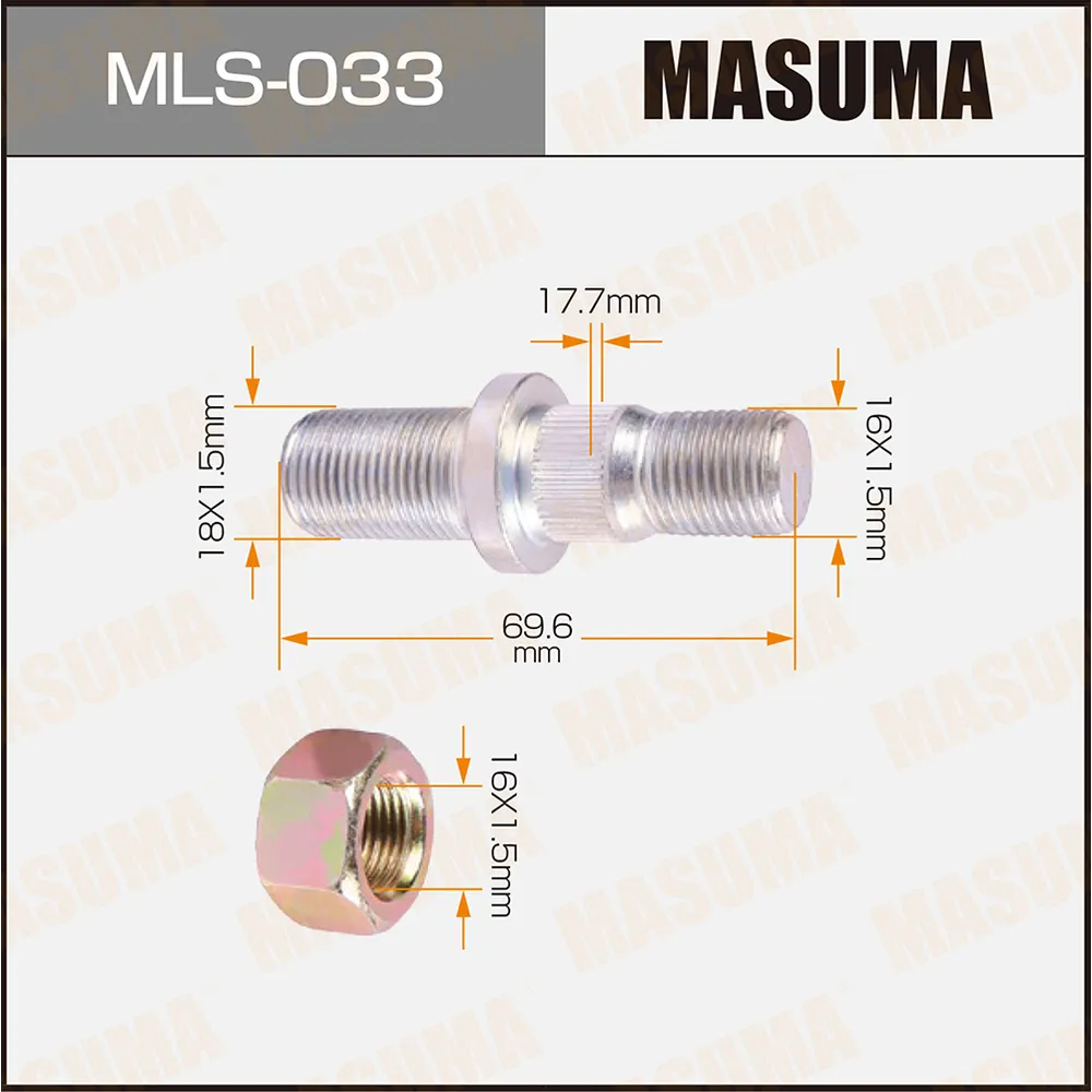 Шпилька для грузовика MASUMA MLS033