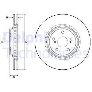 Диск тормозной DELPHI BG4691C