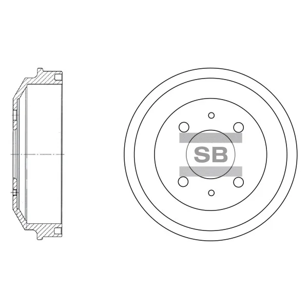 Барабан тормозной SANGSIN BRAKE SD1007