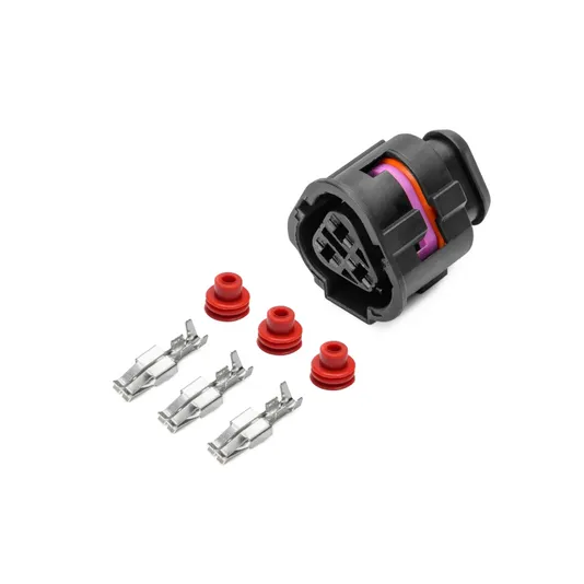 Разъем 1J0973203 (3pin) 3 контакта вентилятора охлаждения ДВС для Audi, Seat, Skoda, Volkswagen.