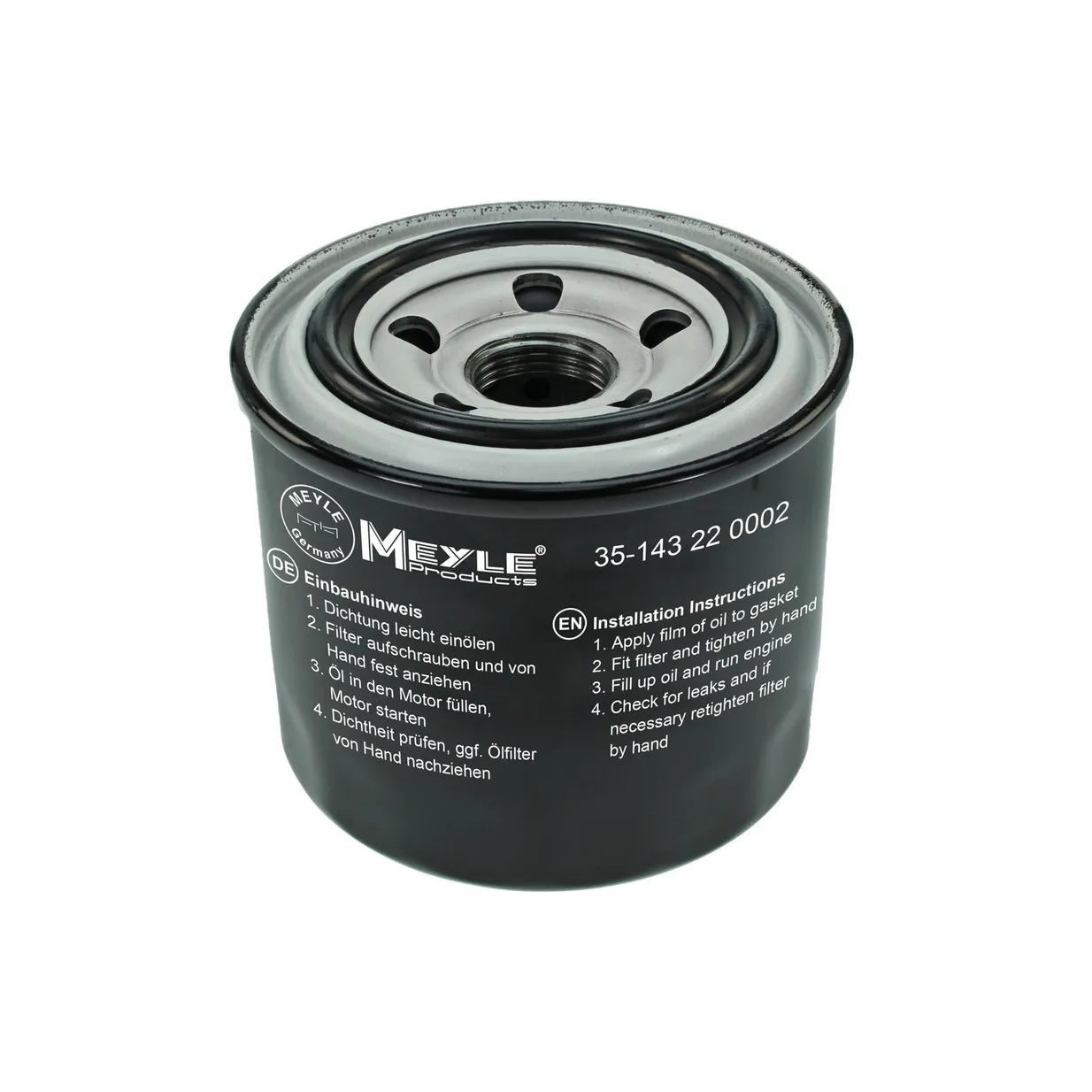 Фильтр масляный FORD Ecovan (08/85-03/92), HYUNDAI Accent I (05/94-12/02), Accent II (09/99-11/17), MEYLE 35143220002