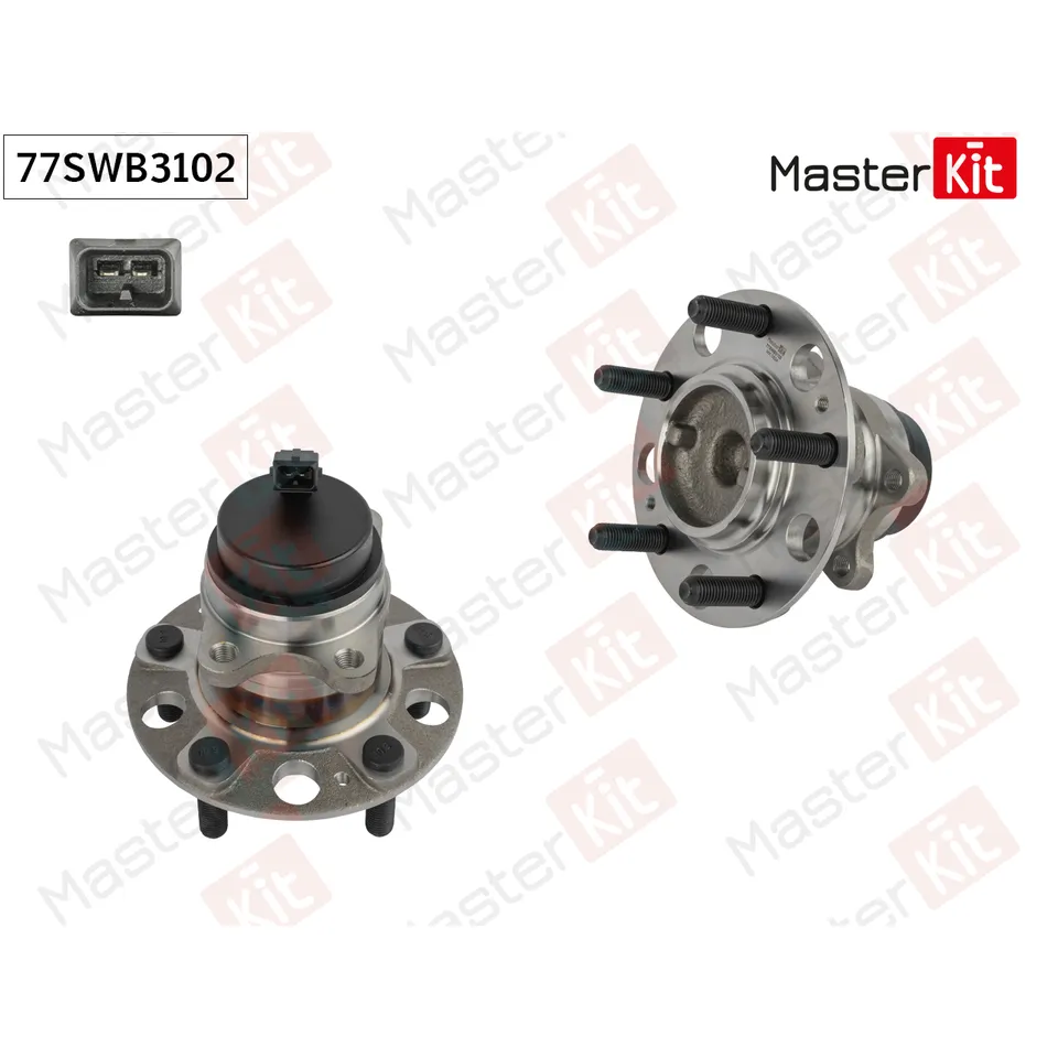 Ступица в сборе с подшипником зад. MASTERKIT 77SWB3102