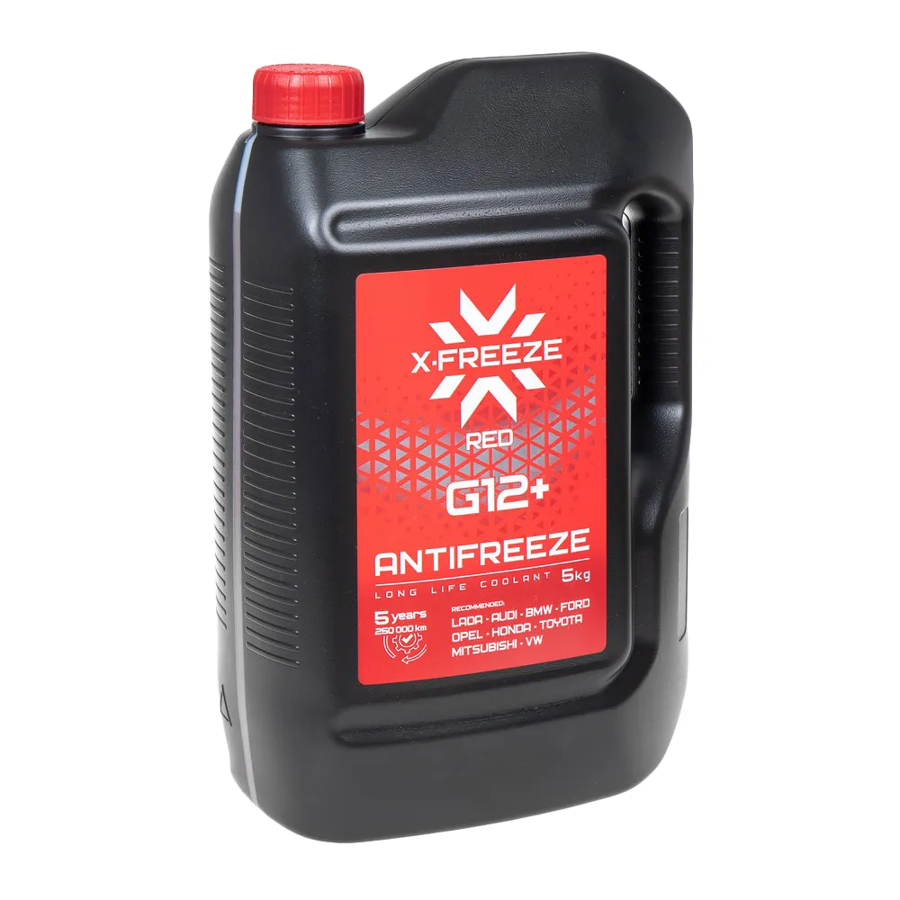 Антифриз X-FREEZE Antifreeze G12+ готовый -40C красный 5 кг 430140009