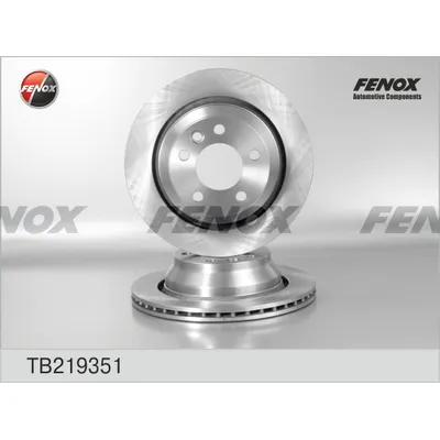 Диск тормозной задний VW TOUAREG FENOX TB219351