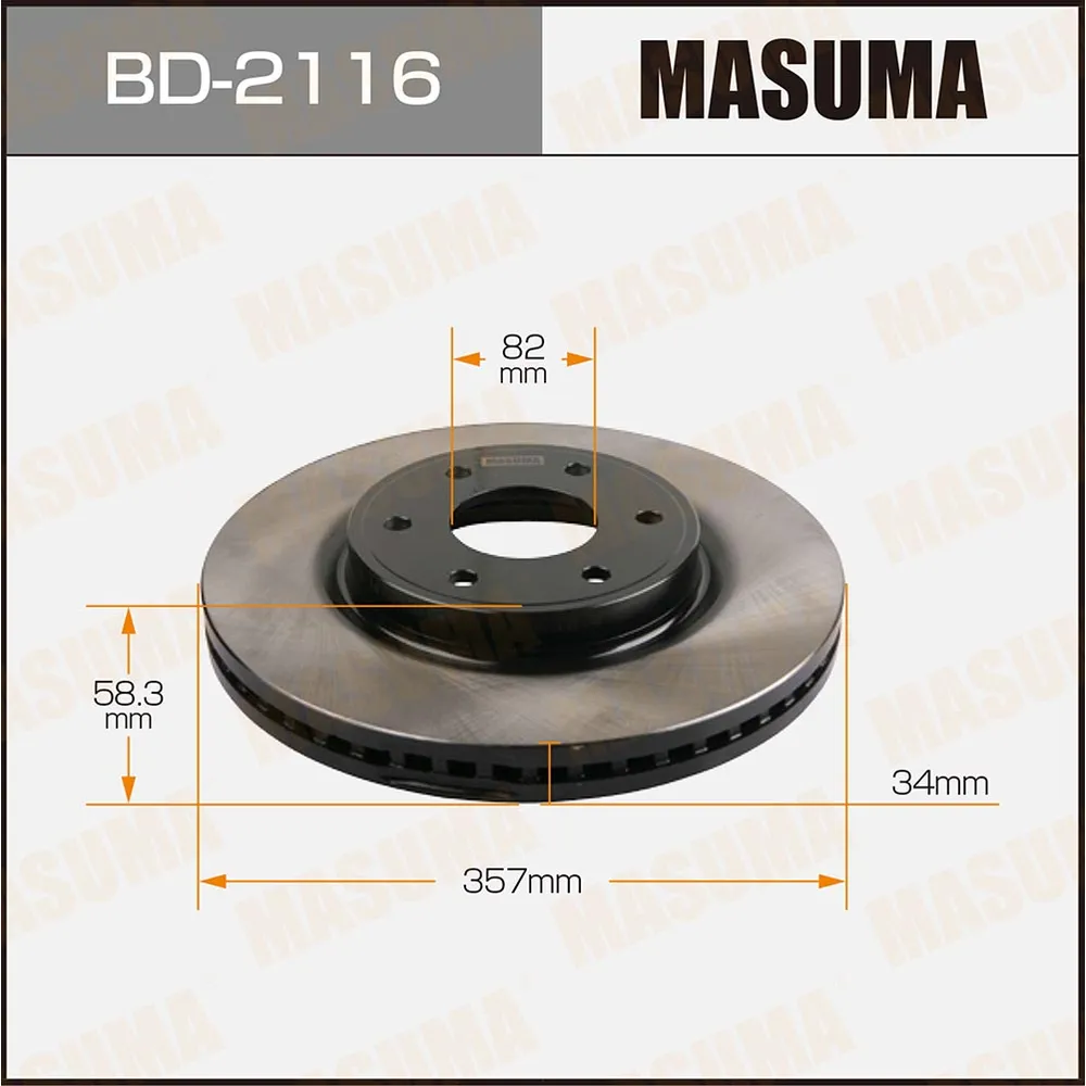 Диск тормозной NISSAN PATROL пер. MASUMA BD2116