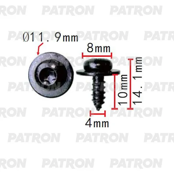 Саморез Саморез 4x14mm VW Audi Seat Skoda PATRON P372323