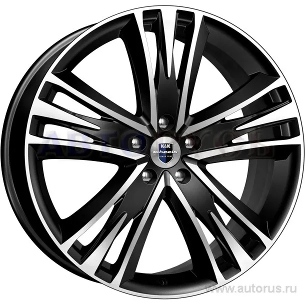 Диск литой R20 8.5J 5x127/71.6 ET56 КИК Атлас алмаз черный 34744