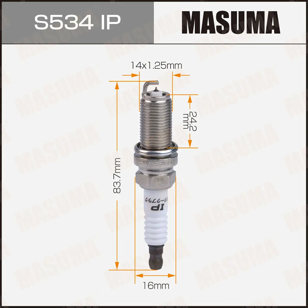 Свеча зажигания IRIDIUM+PLATINUM (PLFR5A-11) MASUMA S534IP