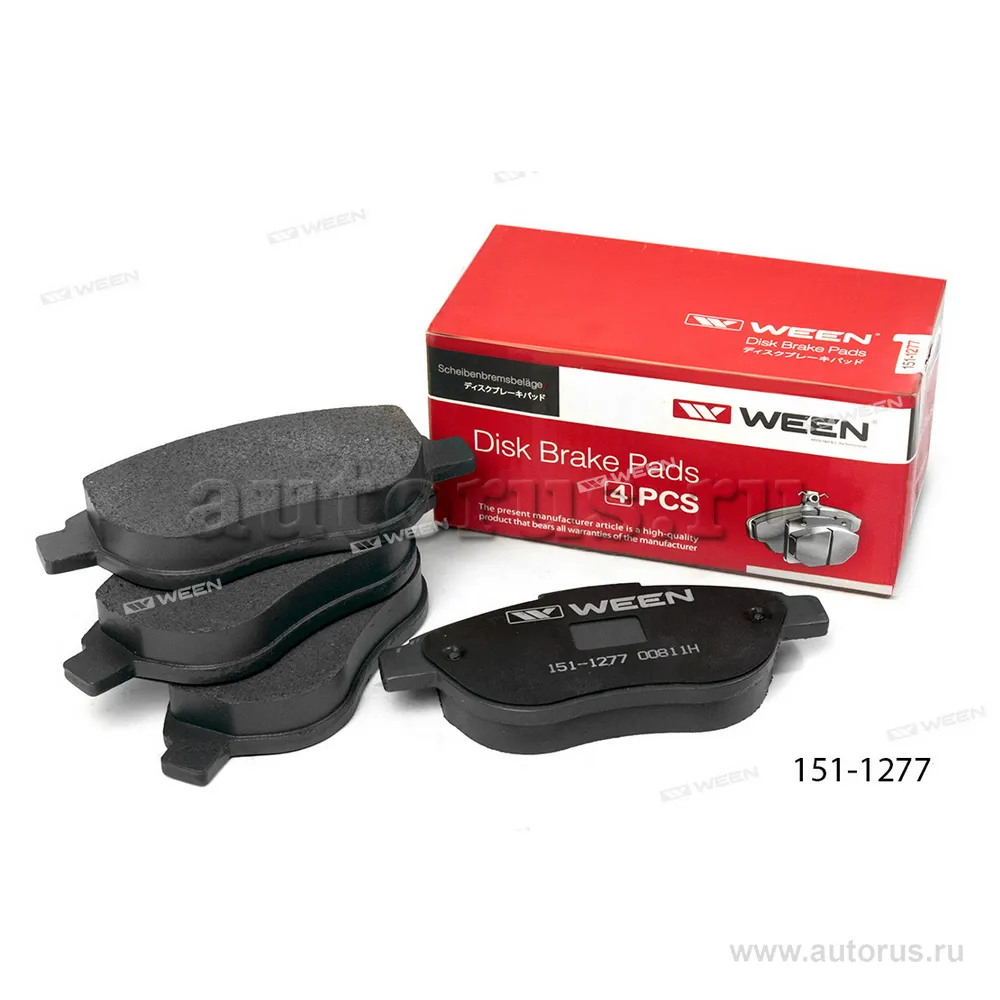 Тормозные колодки дисковые передние CITROEN Berlingo, Xsara, PEUGEOT 307 WEEN 151-1277