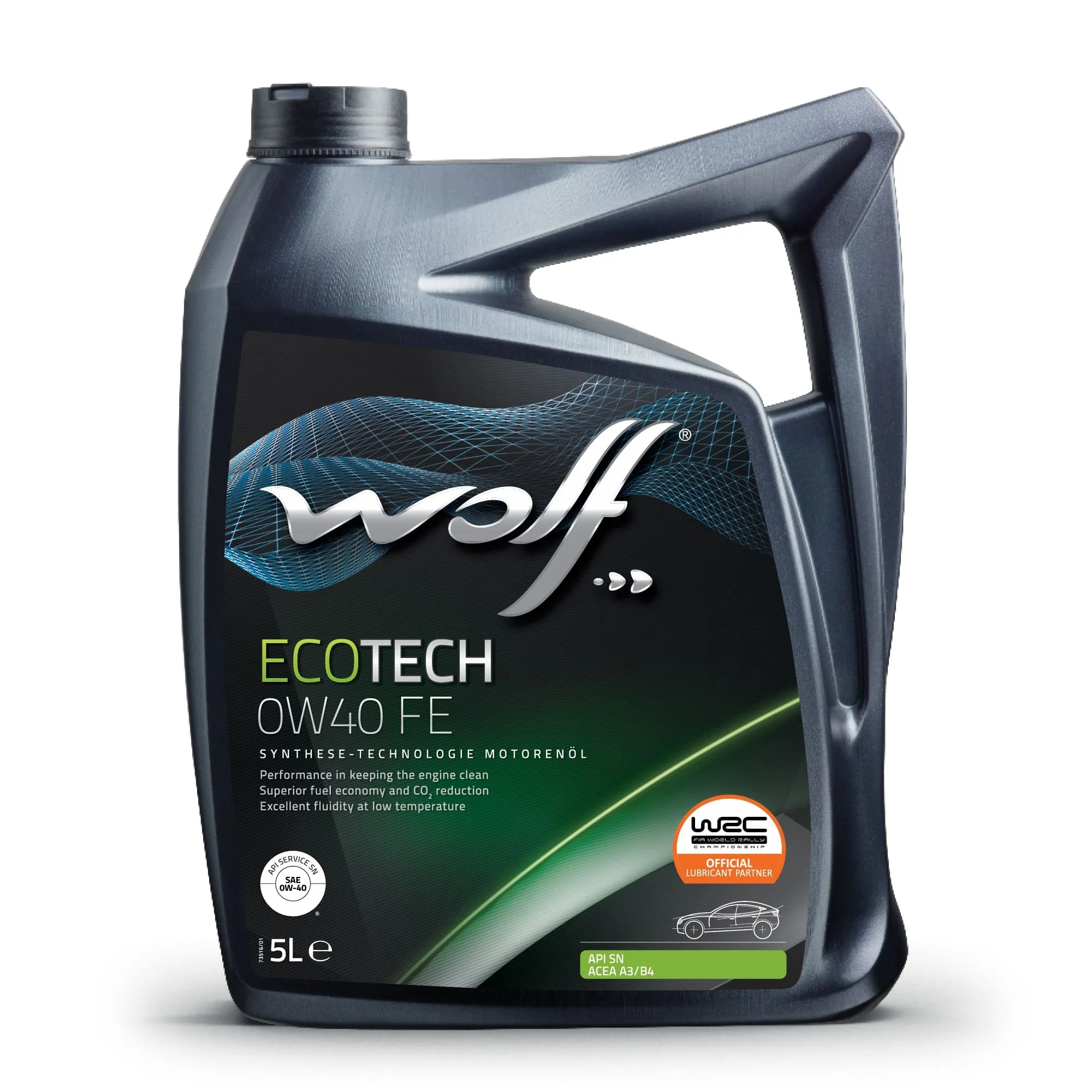 Масло моторное WOLF ECOTECH 0W40 FE 5L СИНТЕТИКА ACEA A3/B4-10 AP Wolf 8320903